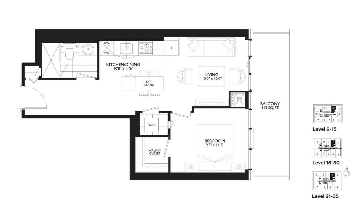 SixtyFive Broadway 1 Bedroom_1B