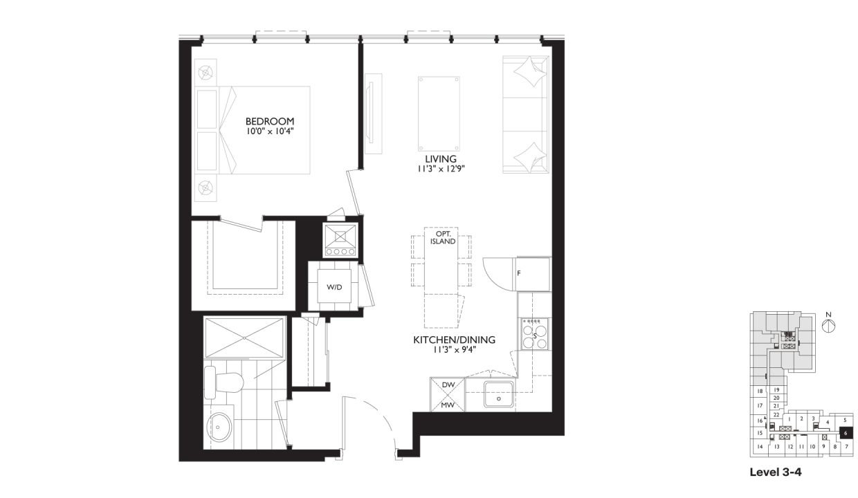 SixtyFive Broadway 1 Bedroom_1C