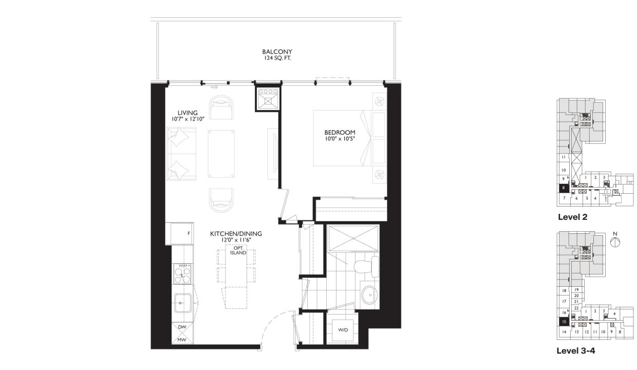 SixtyFive Broadway 1 Bedroom_1E
