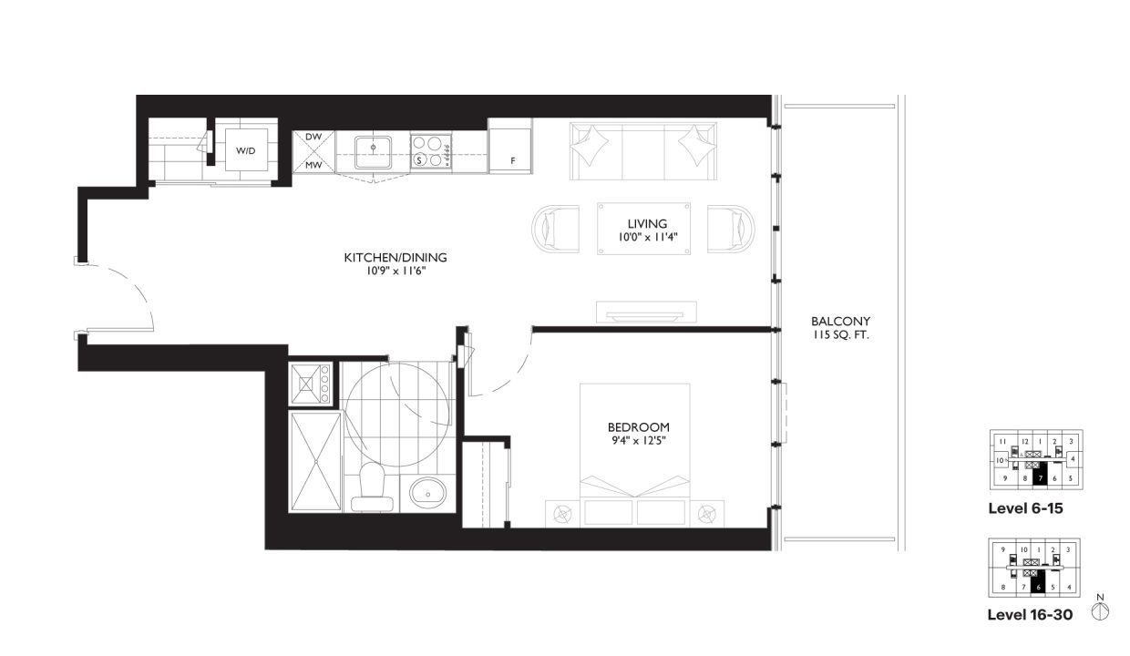 SixtyFive Broadway 1 Bedroom_1I